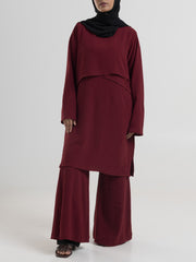 Maternity Co-ord Set - Red