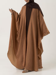 Anam Open Abaya (Inner not included) - Rust