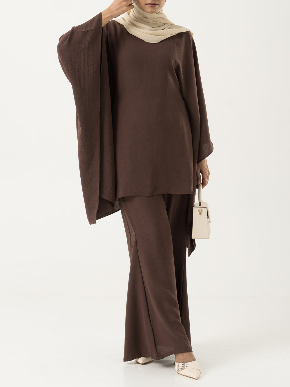 Farasha Co-ord Set - Brown