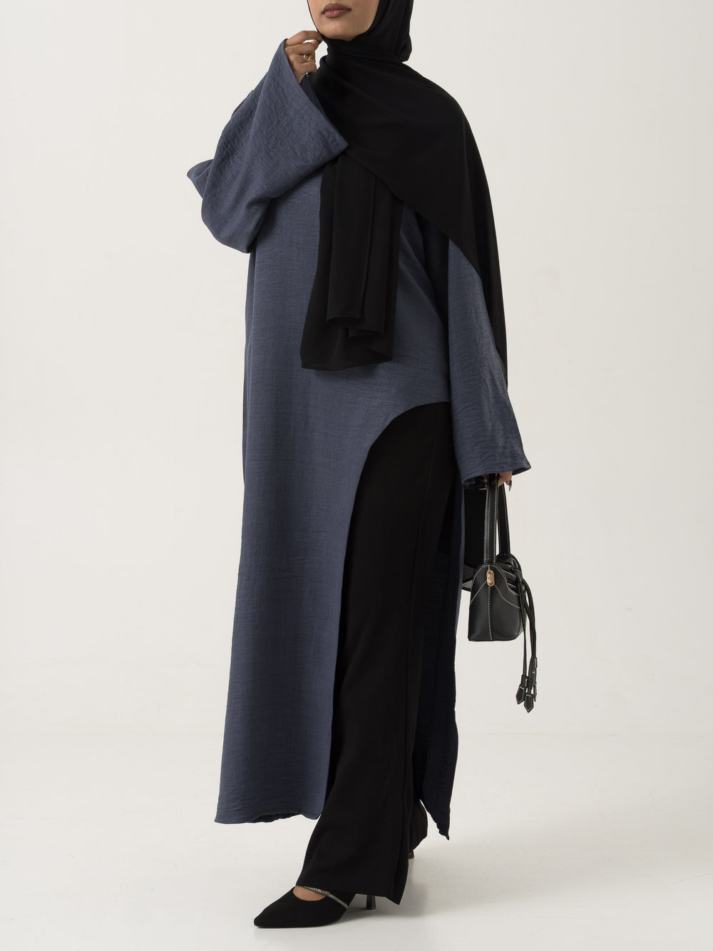 Faiza Asymmetric Top - Blue