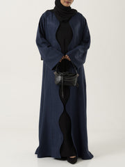 Safiya Wave Abaya (Inner not included) - Blue