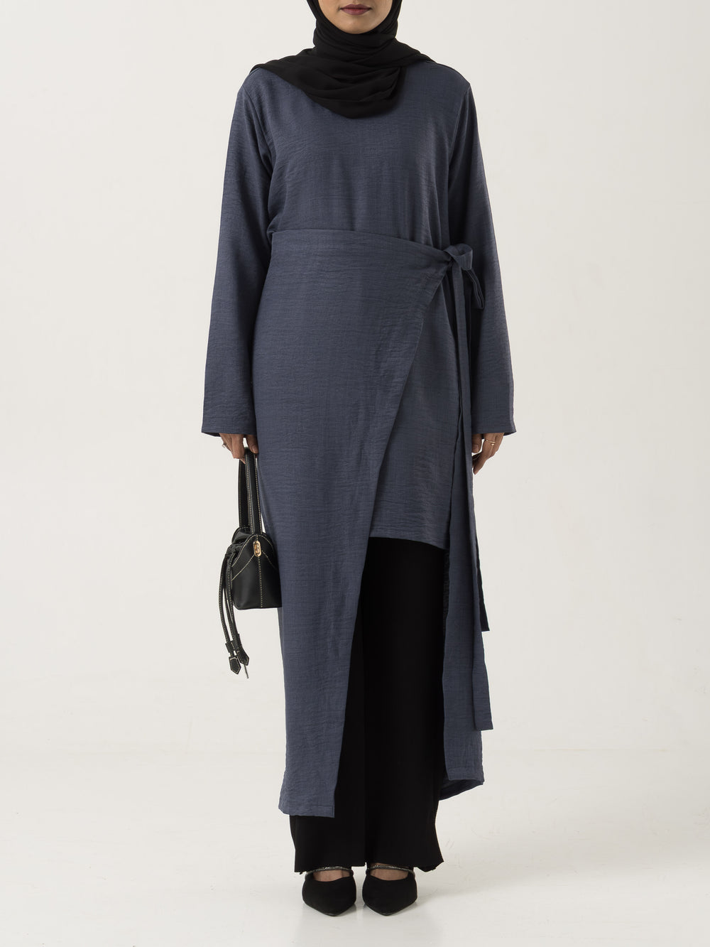 Inaya Wrap Top - Blue