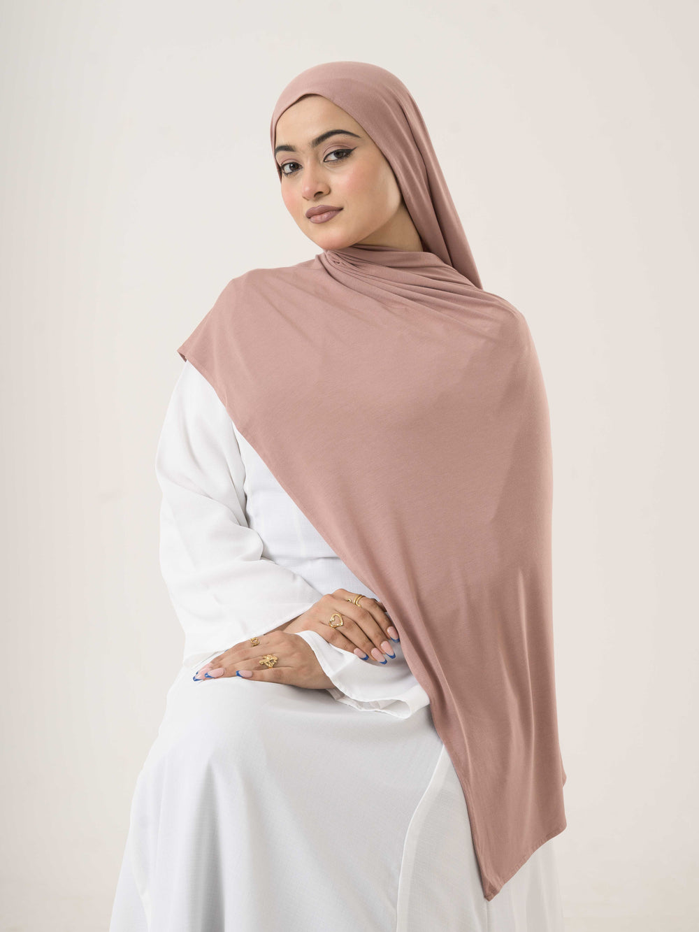Modal Jersey Hijab - Dusty Rose