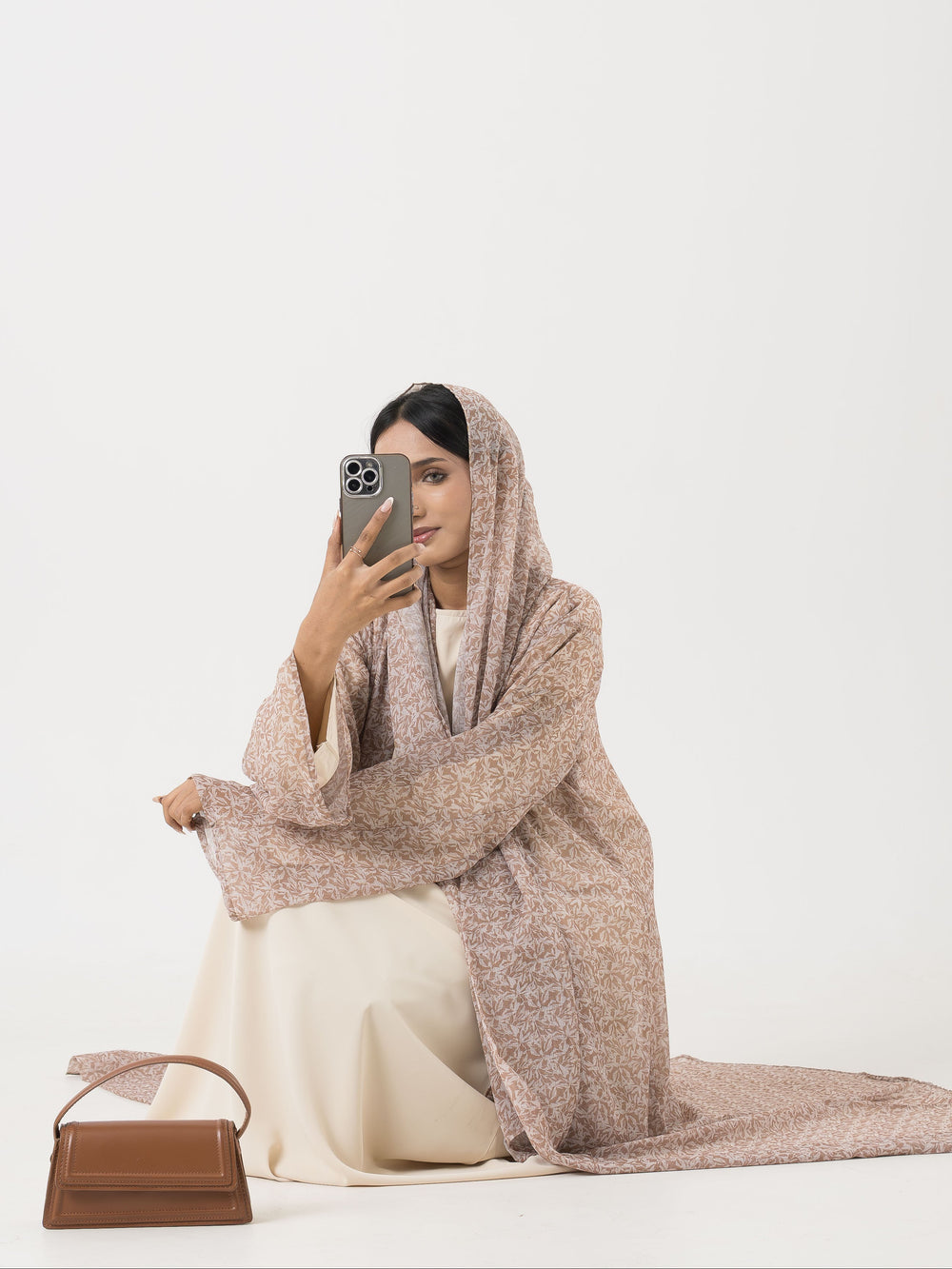 Poppy Printed Abaya