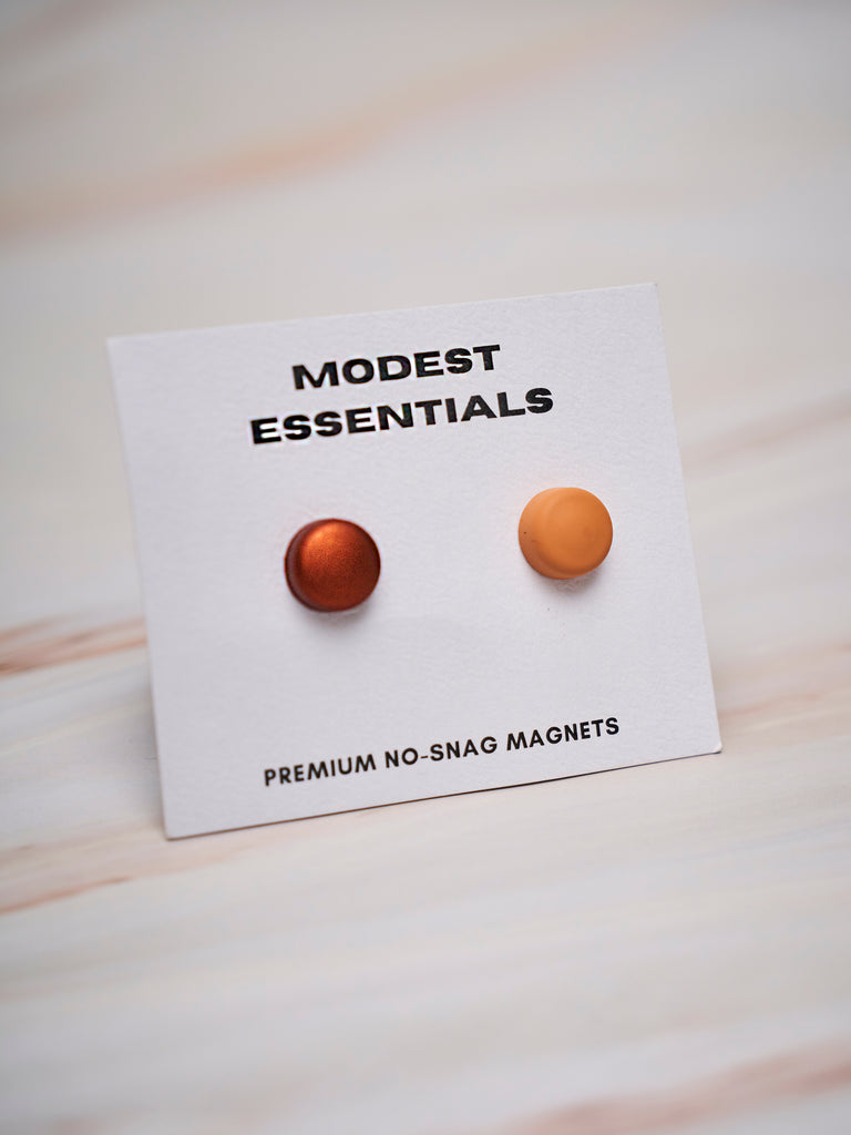 Bronze & Beige Hijab Magnets - Modest Essentials