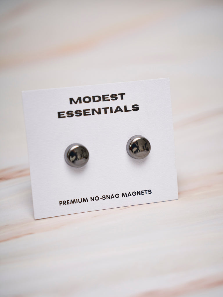 Black Metallic Hijab Magnets - Modest Essentials