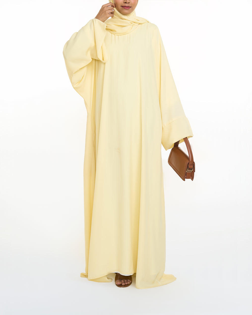 Essential Abaya - Kaftan Fit - Lemonade