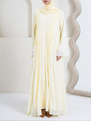Shams Abaya Set - Butter Yellow
