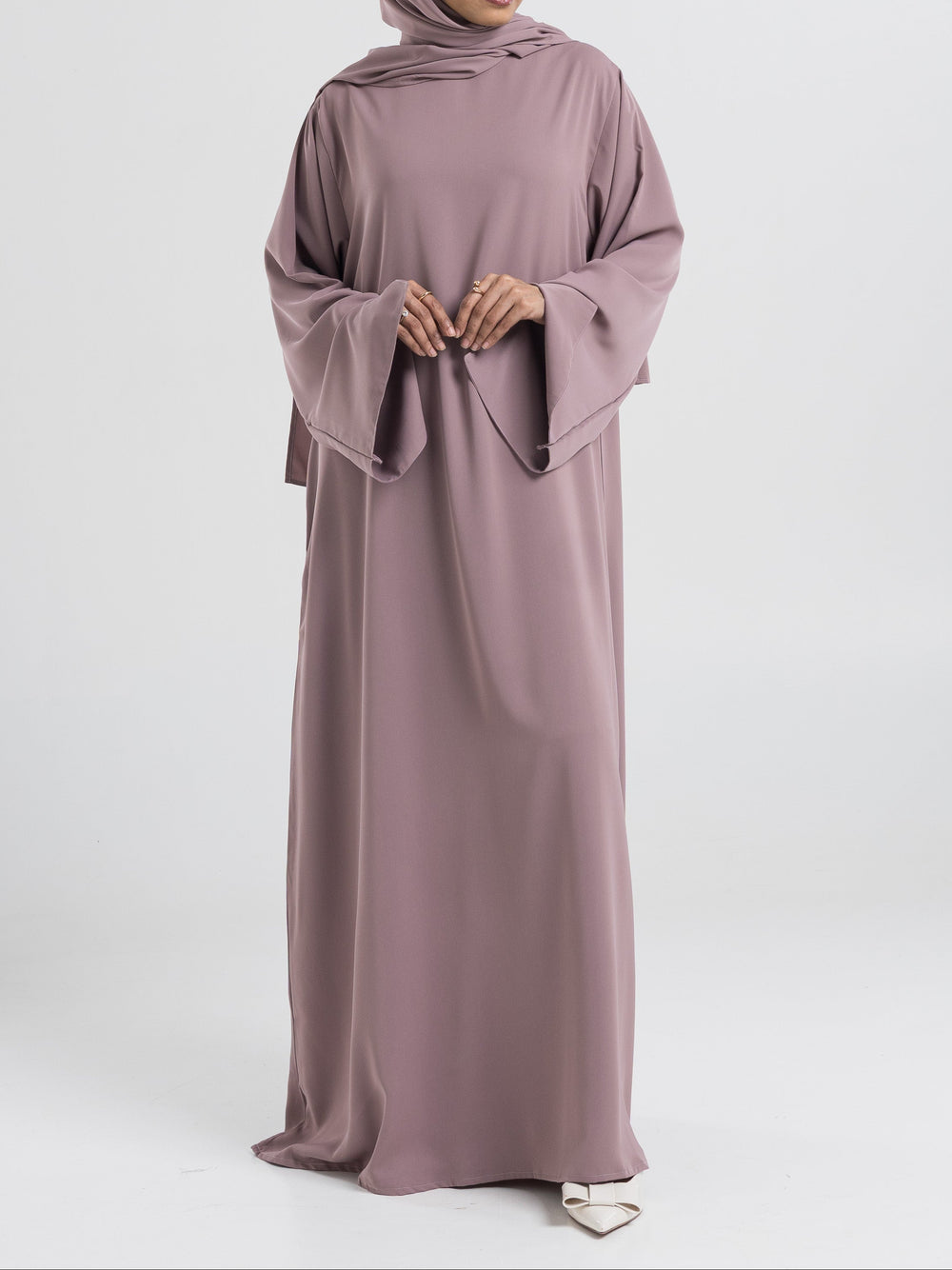 Essential Abaya - Straight Fit - Peach Sorbet