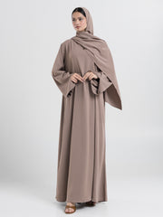 Essential Abaya - Straight Fit - Crème Brûlée