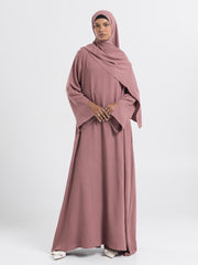 Essential Umrah Abaya - Dusty Mauve