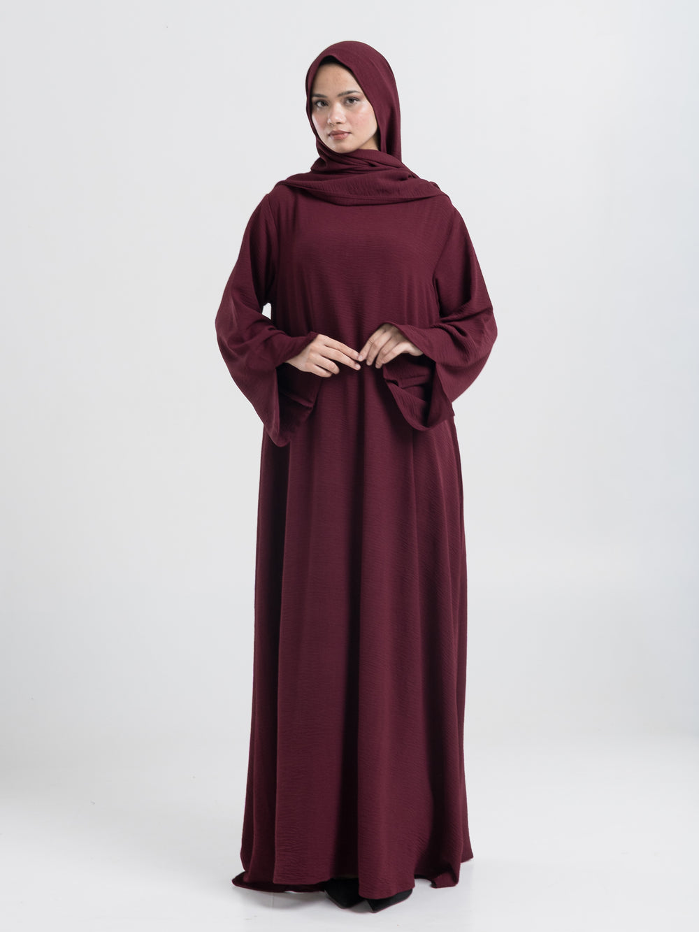 Essential Umrah Abaya - Wine
