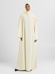 Essential Abaya - Straight Fit - Buttercream