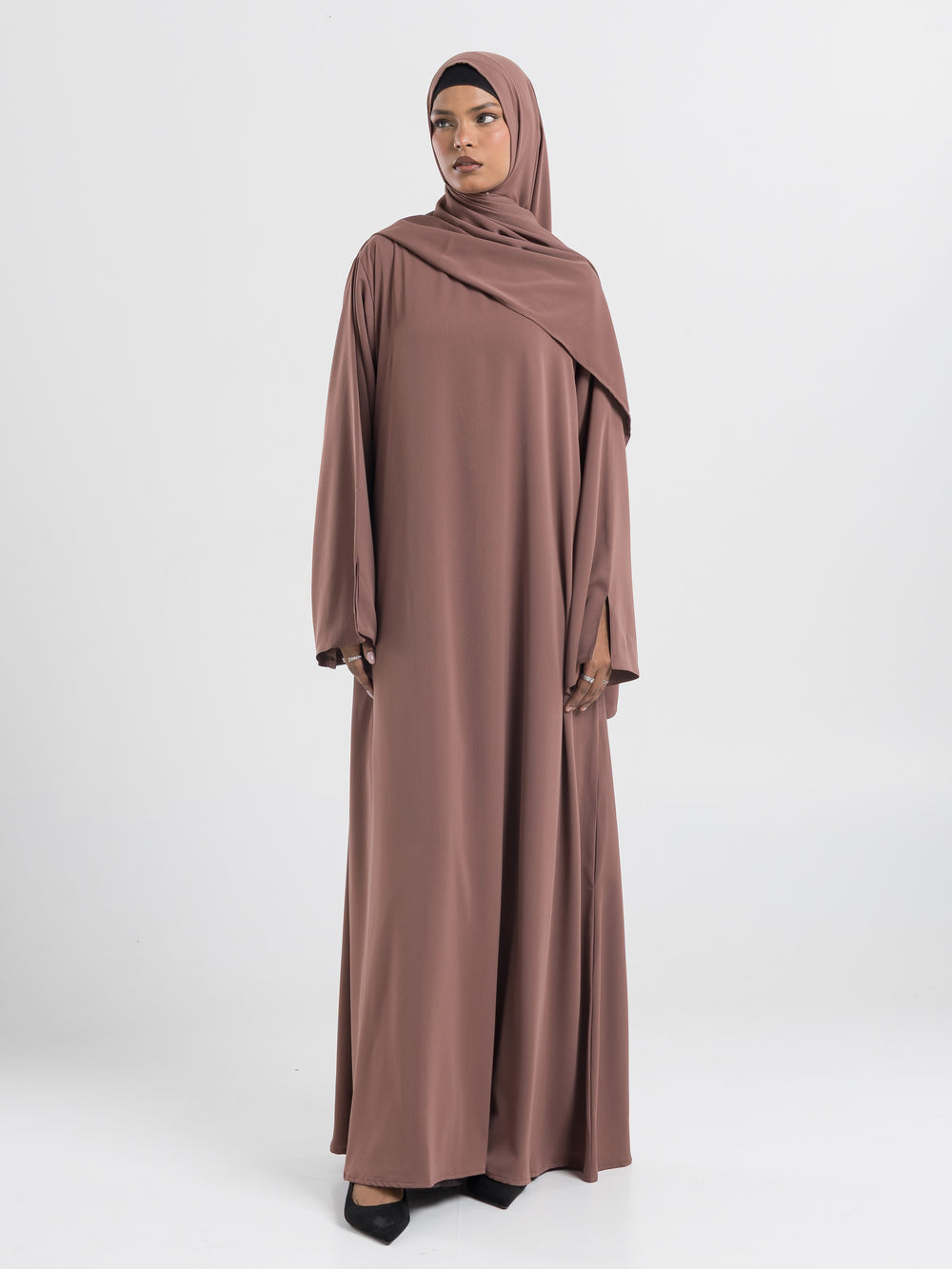 Essential Abaya - Straight Fit - Walnut Soufflé
