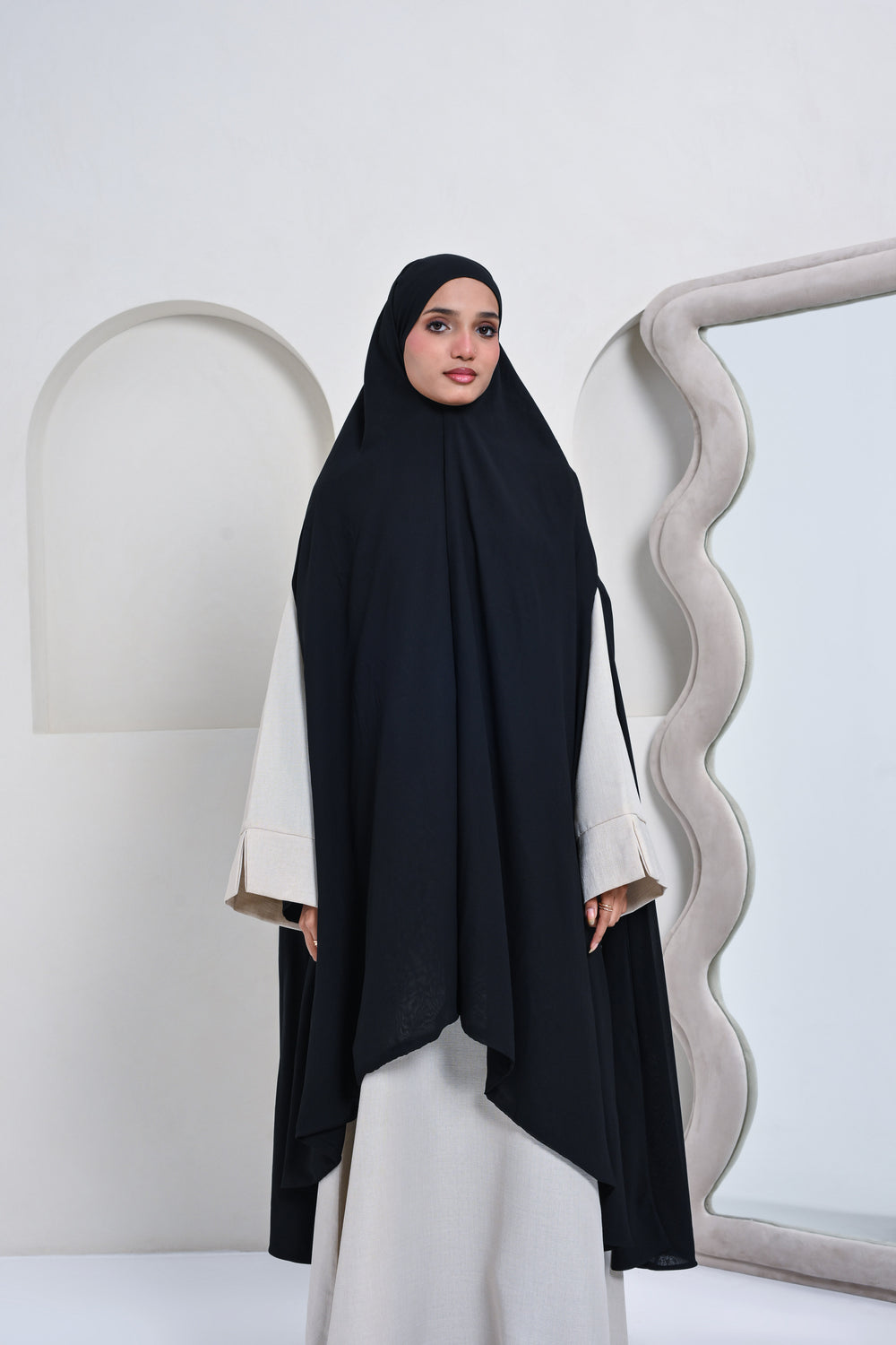 Essential Chiffon Khimar - Black