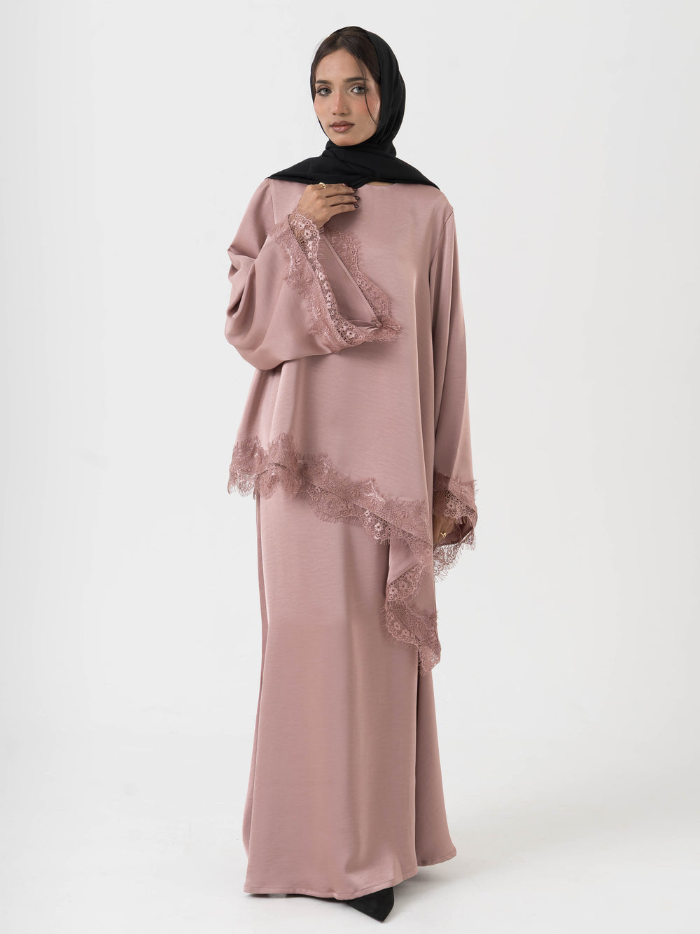 Alnoor Skirt Set - Pink