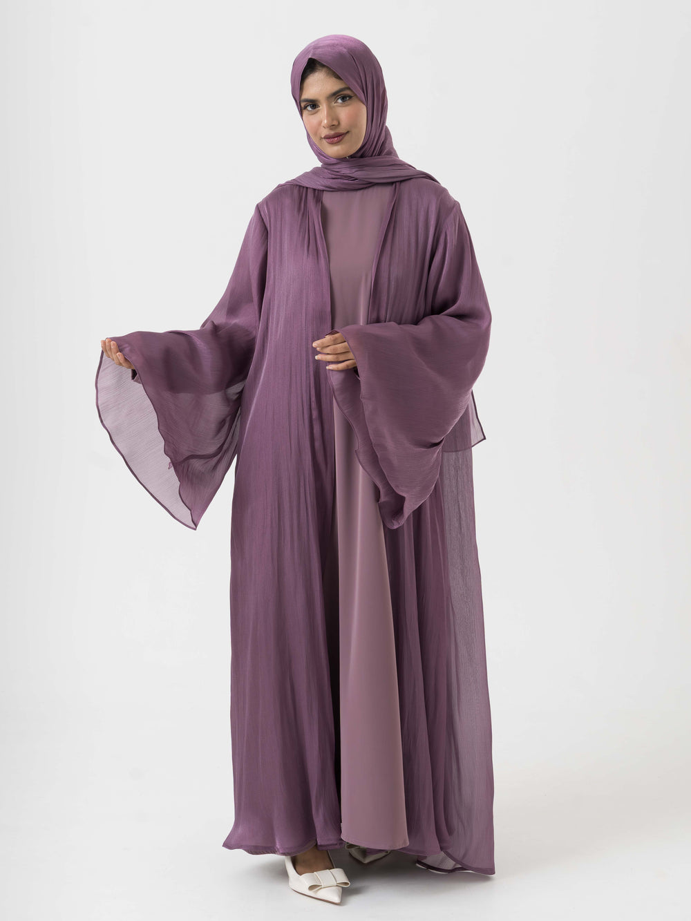 Ismi Organza Abaya - Mauve