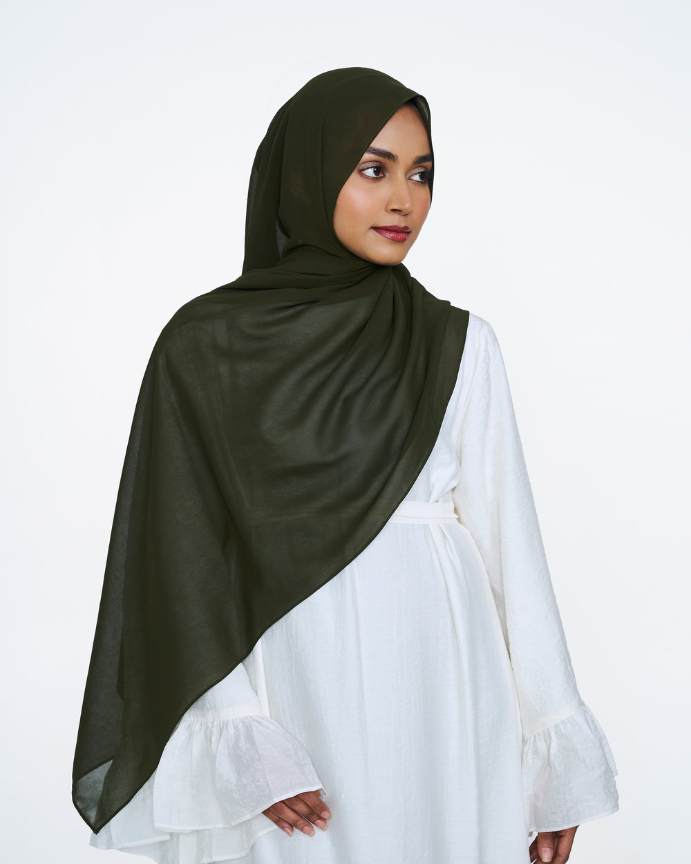 Dark Olive MagnetEase Hijab
