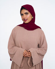 Maroon SlipOn Georgette Hijab