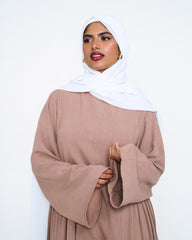 White SlipOn Georgette Hijab