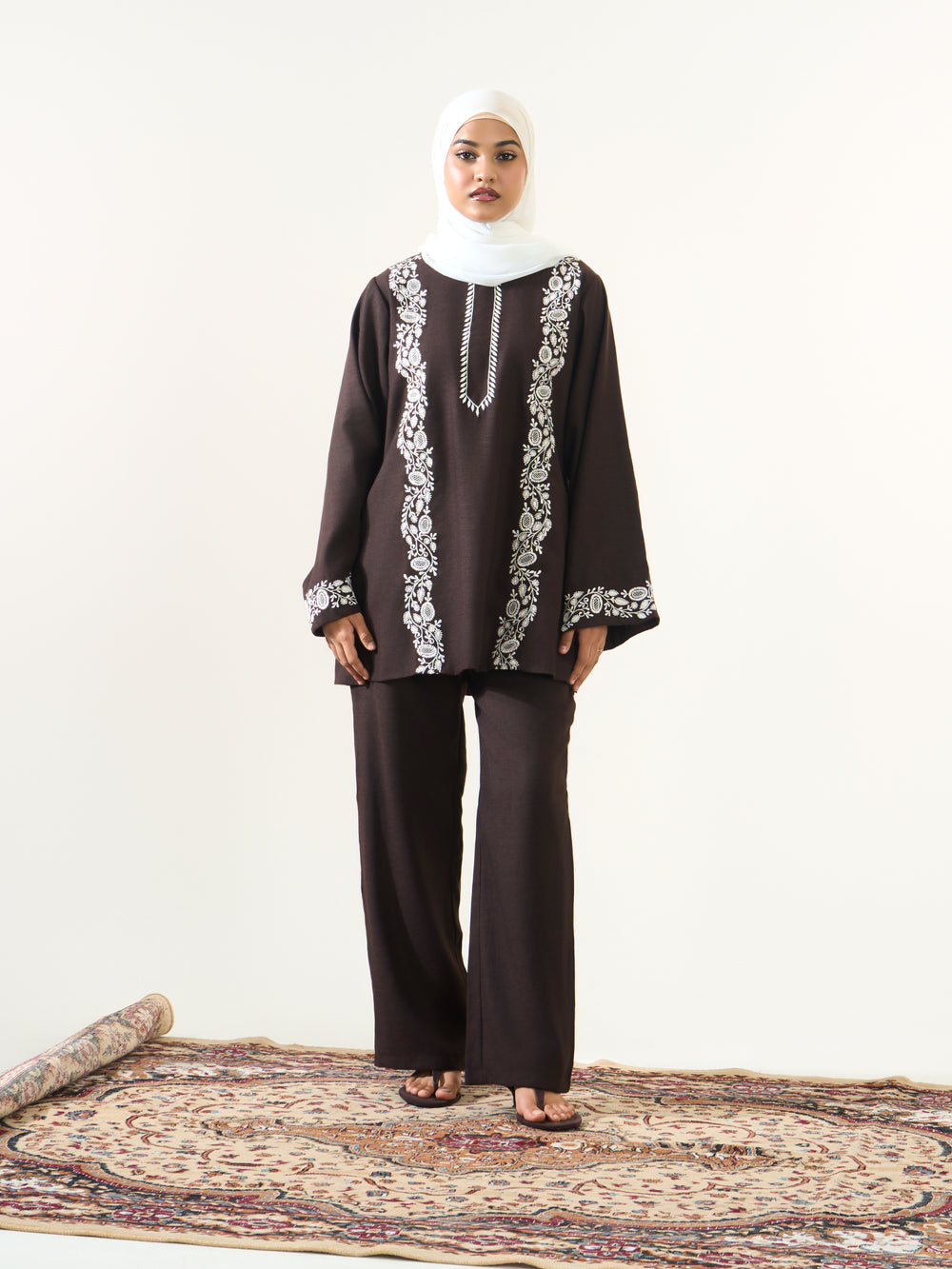 Nessa Co-ord Set - Brown