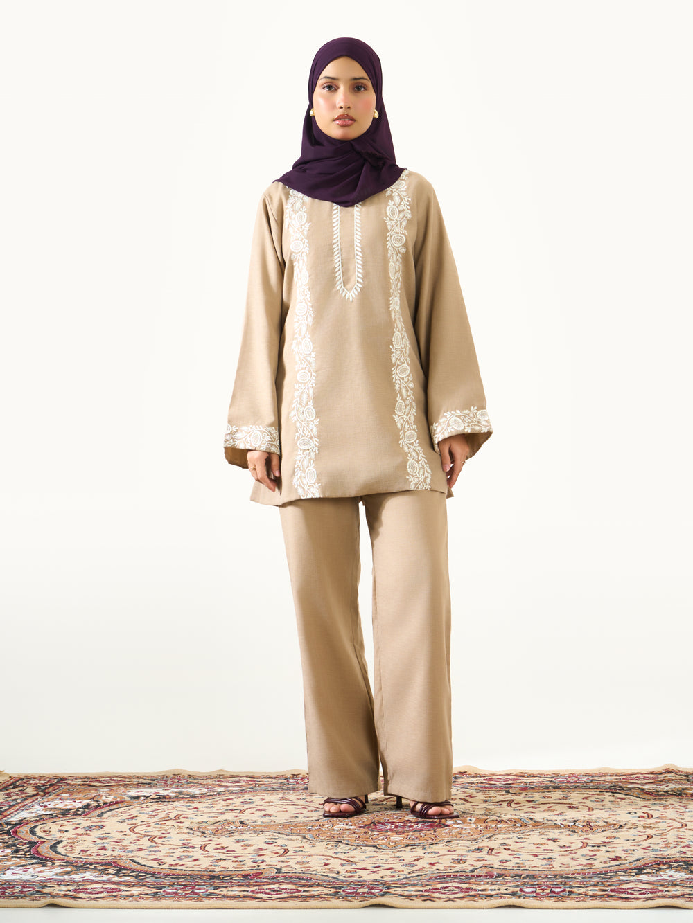 Nessa Co-ord Set - Beige