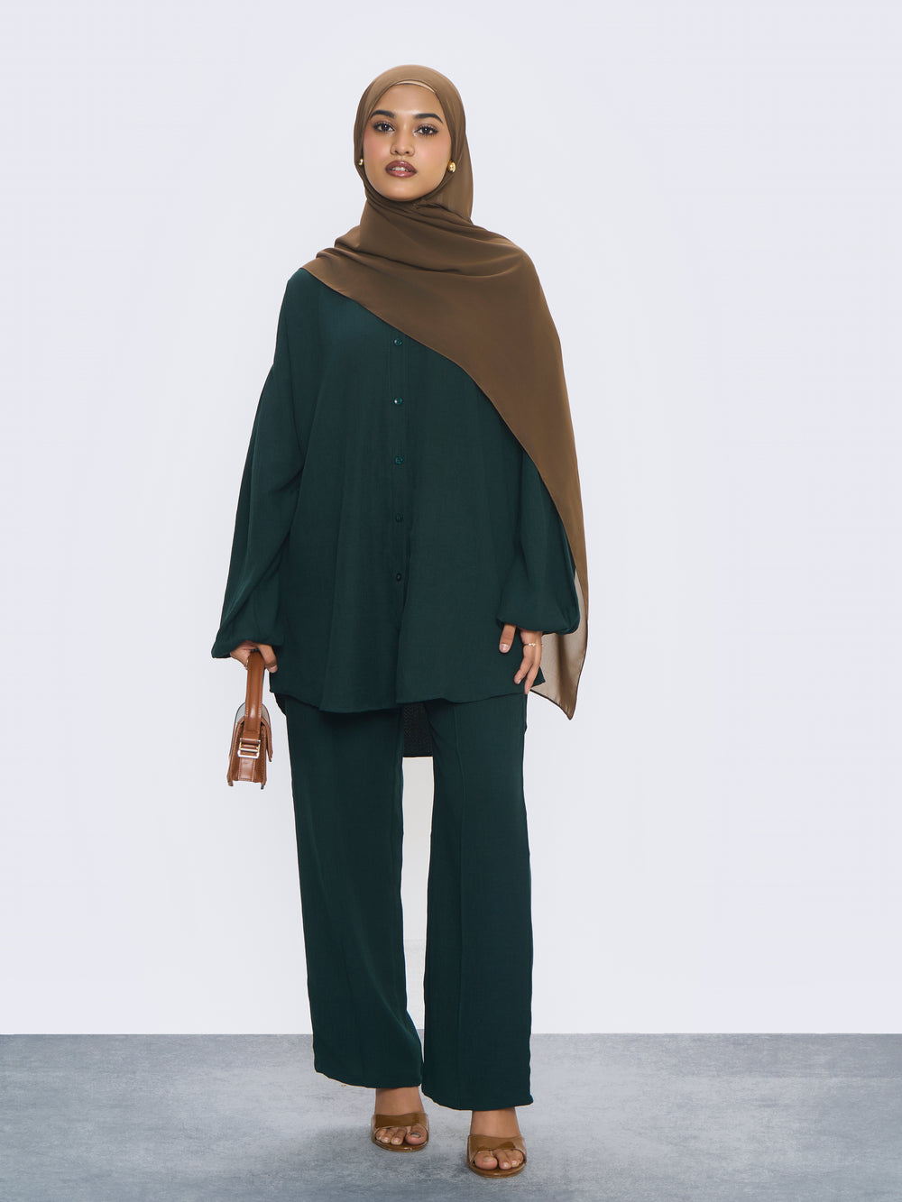 Arfa Co-ord Set - Pine Green