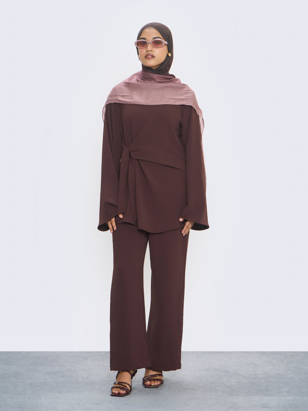 Raya Co-ord Set - Truffle