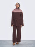 Raya Co-ord Set - Truffle