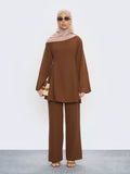 Somi Co-ord Set - Cinnamon