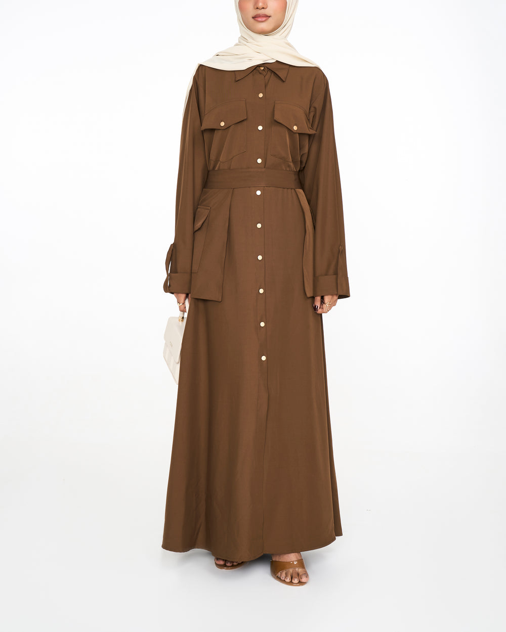 Saba Pocket Dress - Brown