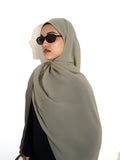 Chiffon Hijab - Stone Grey
