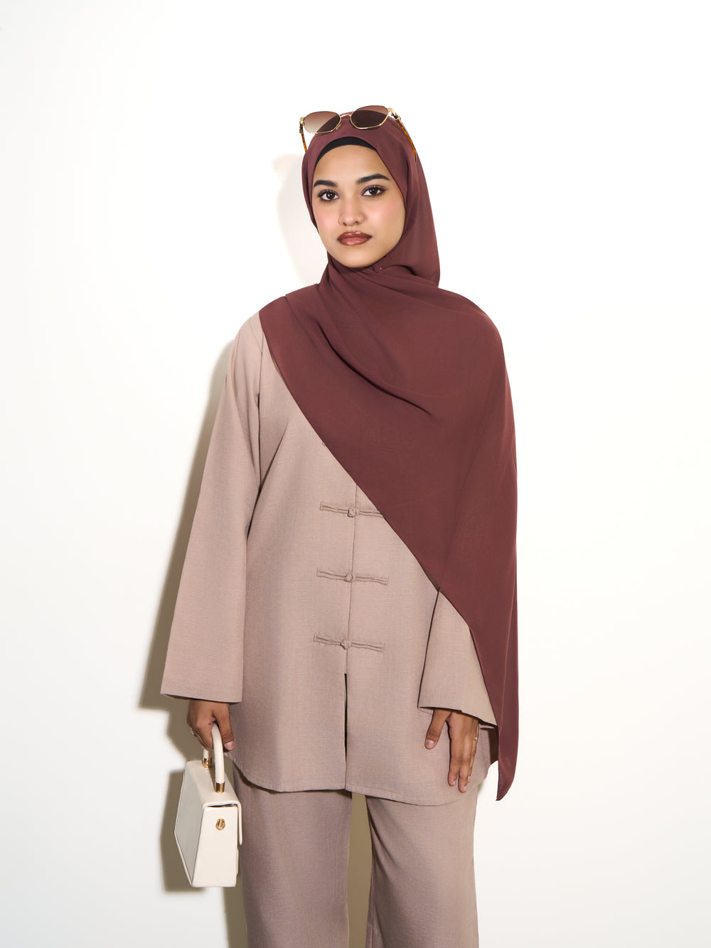 Chiffon Hijab - Rosewood