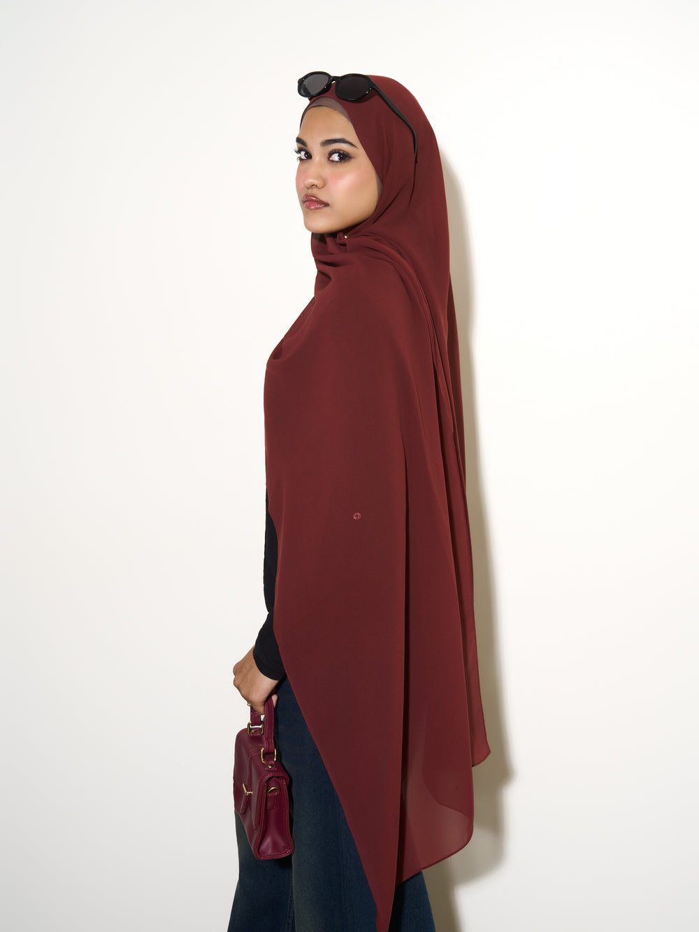 Chiffon Hijab - Rust