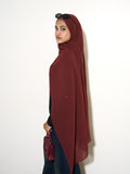 Chiffon Hijab - Rust