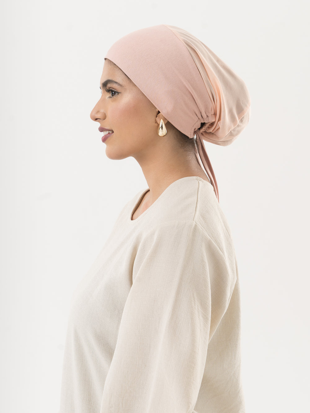 Pink Mesh Hijab Undercap