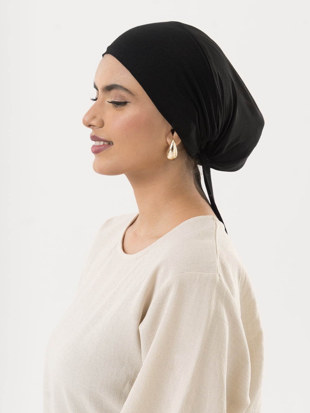 Black Mesh Hijab Undercap