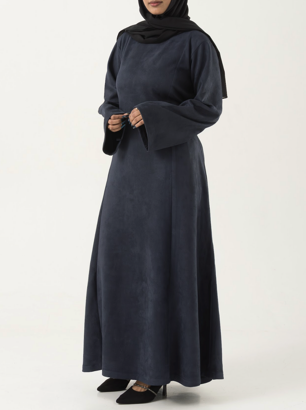 Hamna Suede Dress - Navy