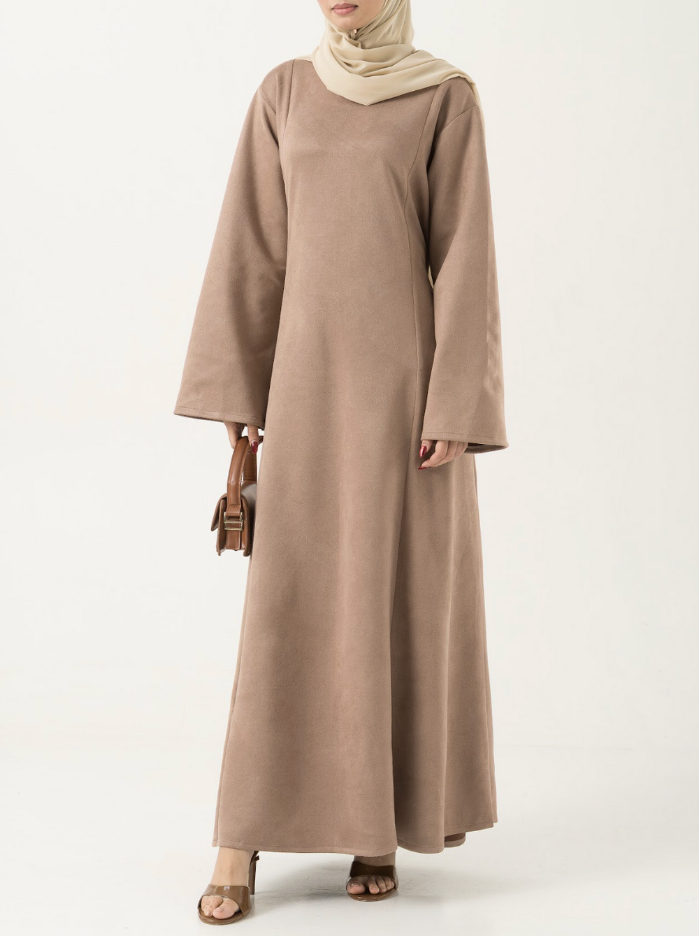 Hamna Suede Dress - Biscuit