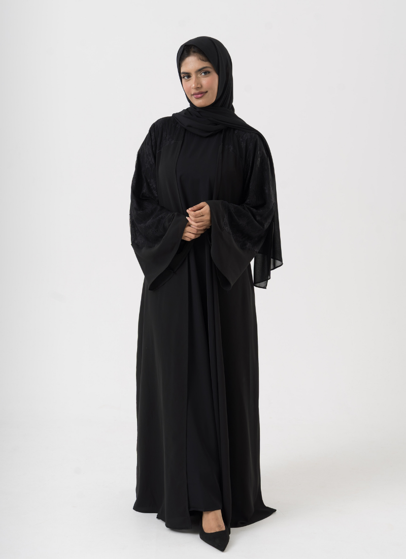 Hania lace abaya