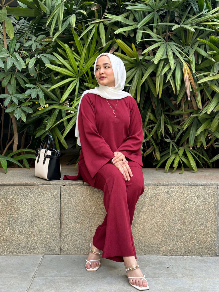 BEST Haala Ribbed Co-ord Set - Modest Essentials