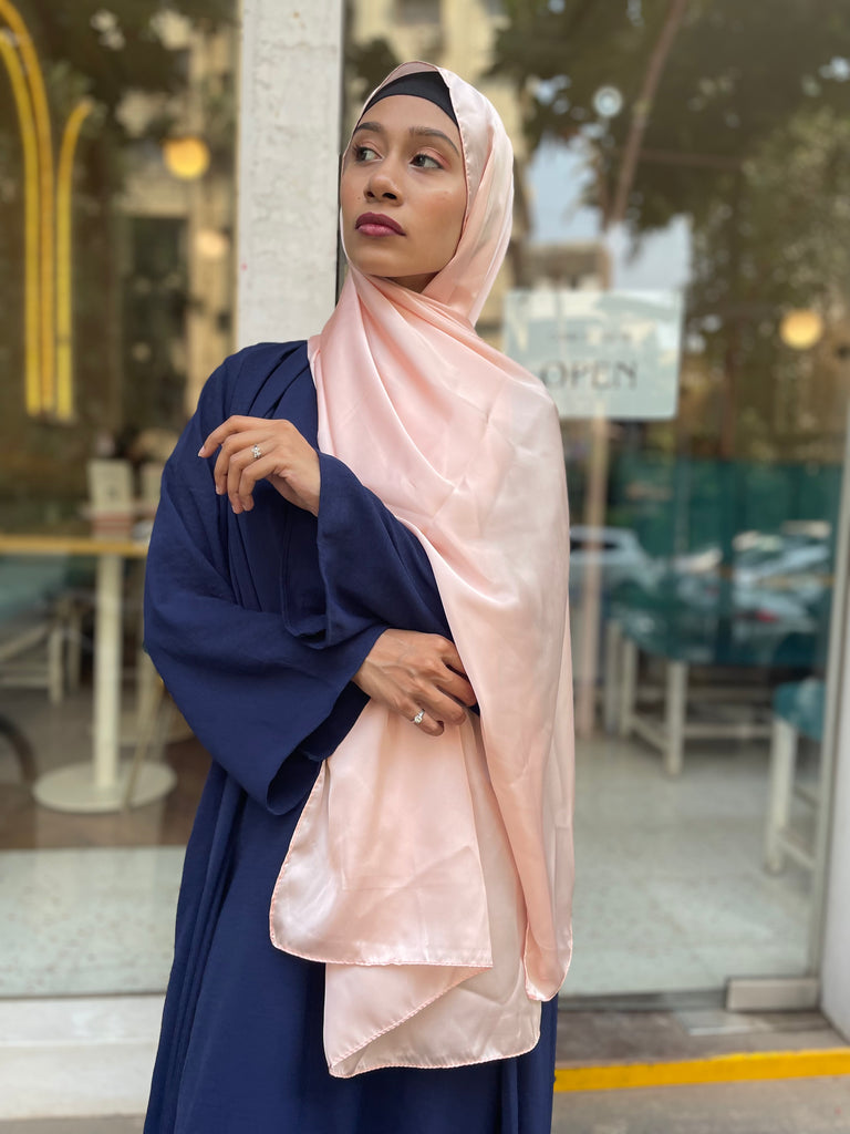 Rose Gold Satin Silk Hijab - Modest Essentials