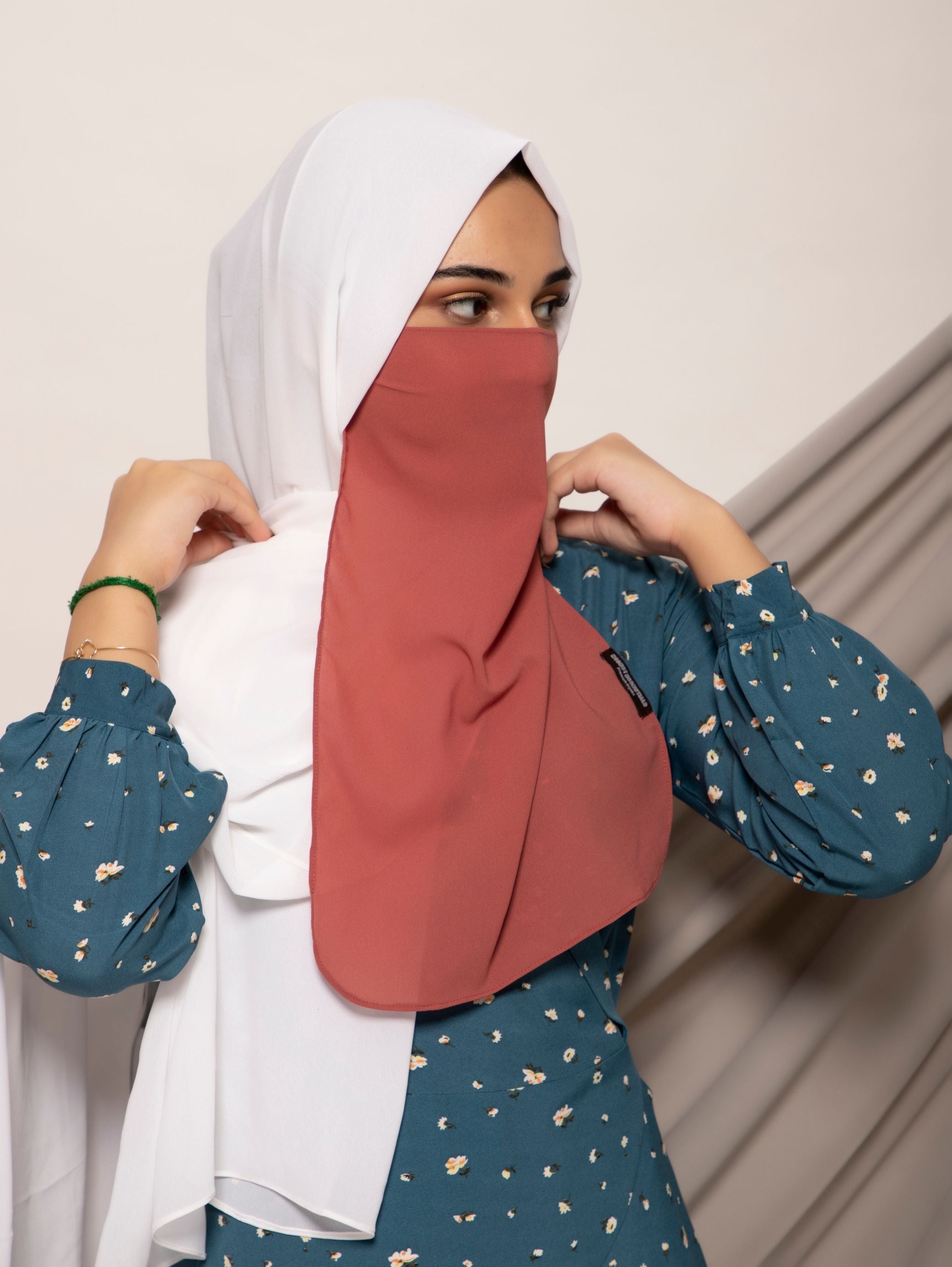 SHOP Rosewood Half Niqab - Modest Essentials